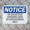 Signmission No Soliciting Vendors Seen By Appointment Only OSHA Notice Sign, Plastic, 14in W x 10in L, 2PK OS-2PACK-NS-P-1014-L-14841 - alternate 4